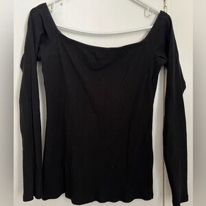 Hollister Black Off the Shoulder Top